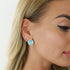 Серьги "Klaris X (Aqua Bohemica)" с кристаллами Preciosa™